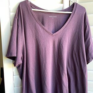 Universal Standard V-Rex Short Sleeve XL 26/28 - Faded Plum
